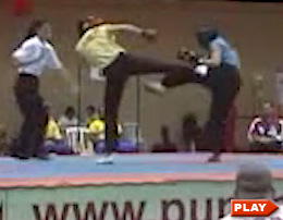 Tiffany Chen right jab lands